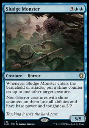 (735) Magic The Gathering Commander Legends: Battle for Baldur's Gate: Extras Single: Sludge Monster Rare