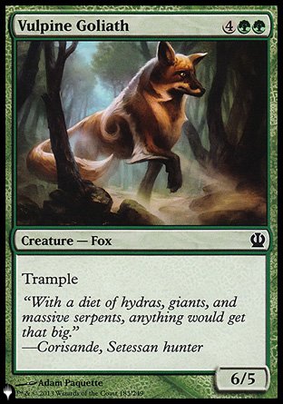 (183) Magic The Gathering The List Single: Vulpine Goliath Common