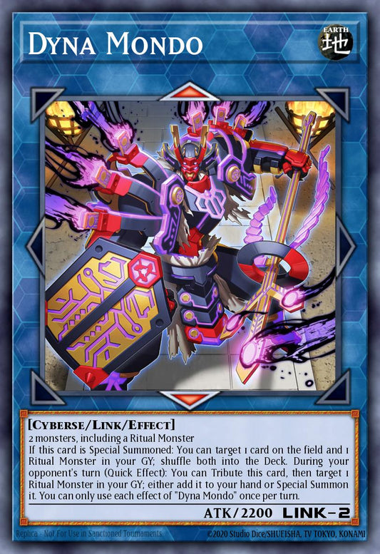 (176) YuGiOh TCG MP24: 25th Anniversary Tin: Dueling Mirrors Single: Dyna Mondo  Ultra Rare