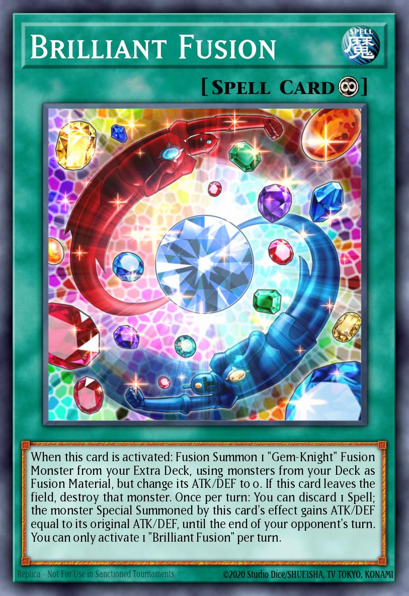 (254) YuGiOh TCG RA04: Quarter Century Stampede Single: Brilliant Fusion (V.1 - Platinum Secret Rare) Platinum Secret Rare