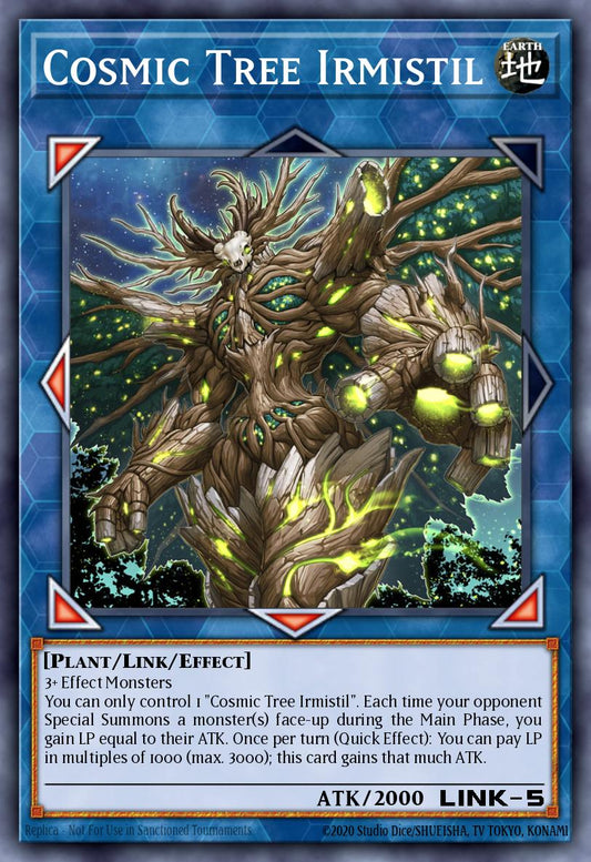 (051) YuGiOh TCG INFO: The Infinite Forbidden Single: Cosmic Tree Irmistil  Common