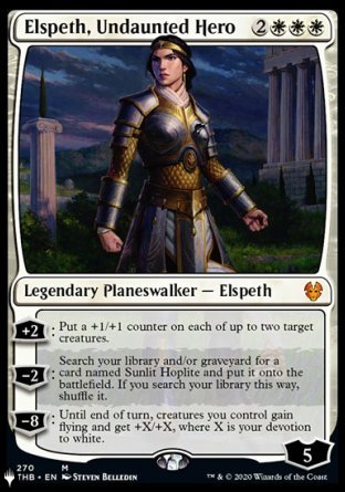 (270) Magic The Gathering The List Single: Elspeth, Undaunted Hero Mythic
