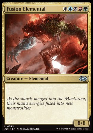 (745) Magic The Gathering Foundations Jumpstart Single: Fusion Elemental Uncommon