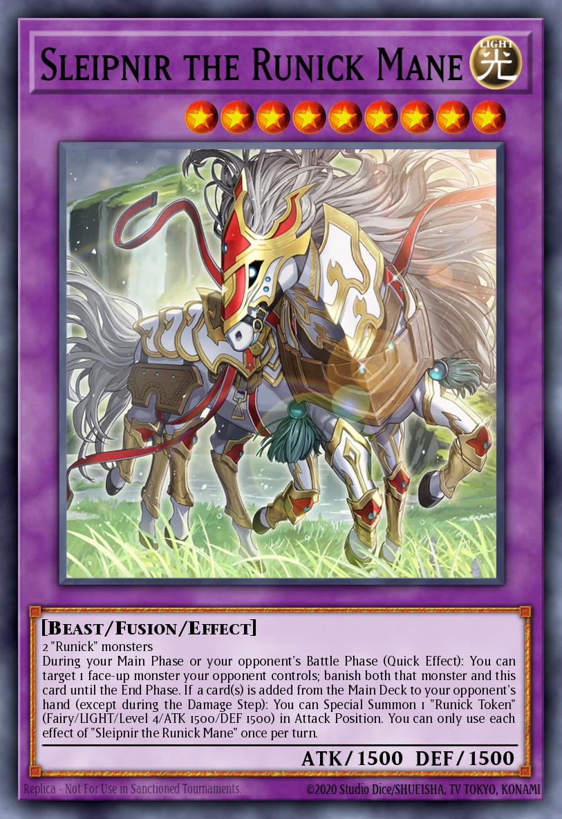 (096) YuGiOh TCG MP24: 25th Anniversary Tin: Dueling Mirrors Single: Sleipnir the Runick Mane Secret Rare