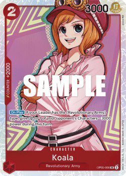 (006) One Piece TCG OP05: Awakening of the New Era Single: Koala (OP05-006) (V.1) Super Rare