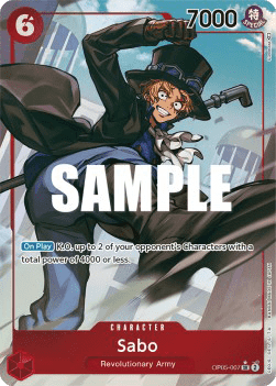 (007) One Piece TCG OP05: Awakening of the New Era Single: Sabo (OP05-007) (V.2) Alternate Art