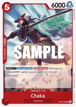 (008) One Piece TCG OP05: Awakening of the New Era Single: Chaka (OP05-008) Uncommon