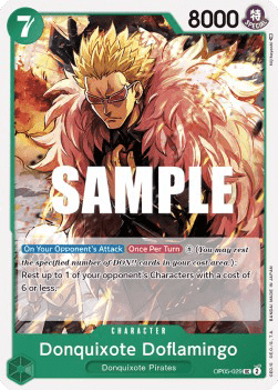 (029) One Piece TCG OP05: Awakening of the New Era Single: Donquixote Doflamingo (OP05-029) Uncommon