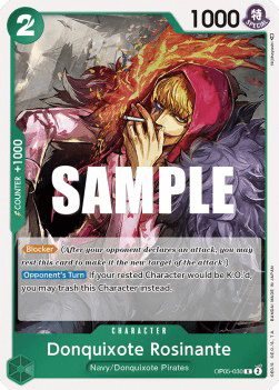 (030) One Piece TCG OP05: Awakening of the New Era Single: Donquixote Rosinante (OP05-030) Rare