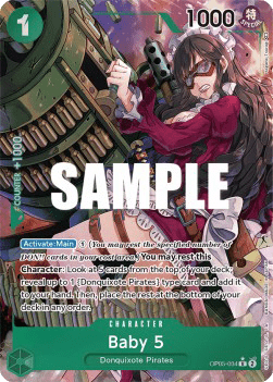 (034) One Piece TCG OP05: Awakening of the New Era Single: Baby 5 (OP05-034) (V.2) Alternate Art