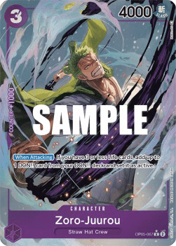 (067) One Piece TCG OP05: Awakening of the New Era Single: Zoro-Juurou (OP05-067) (V.2) Alternate Art