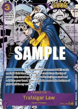 (069) One Piece TCG OP05: Awakening of the New Era Single: Trafalgar Law (OP05-069) (V.3) Manga Rare