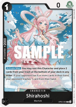 (082) One Piece TCG OP05: Awakening of the New Era Single: Shirahoshi (OP05-082) Rare