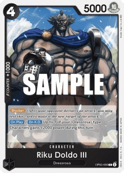 (090) One Piece TCG OP05: Awakening of the New Era Single: Riku Doldo III (OP05-090) Common