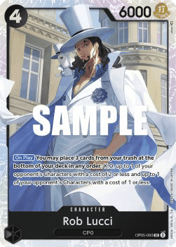 (093) One Piece TCG OP05: Awakening of the New Era Single: Rob Lucci (OP05-093) (V.1) Super Rare