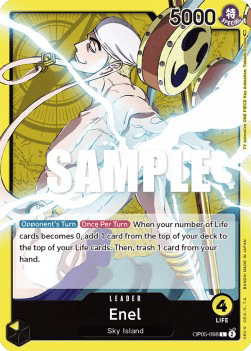 (098) One Piece TCG OP05: Awakening of the New Era Single: Enel (OP05-098) (V.1) Leader