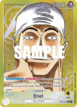(098) One Piece TCG OP05: Awakening of the New Era Single: Enel (OP05-098) (V.2) Alternate Art