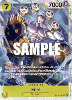 (100) One Piece TCG OP05: Awakening of the New Era Single: Enel (OP05-100) (V.1) Super Rare