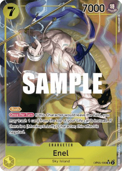 (100) One Piece TCG OP05: Awakening of the New Era Single: Enel (OP05-100) (V.2) Alternate Art