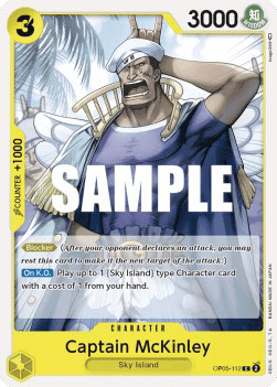 (112) One Piece TCG OP05: Awakening of the New Era Single: Captain McKinley (OP05-112) Common