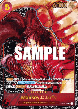(ST01-012) One Piece TCG OP05: Awakening of the New Era Single: Monkey.D.Luffy (ST01-012) (V.1) Special Rare