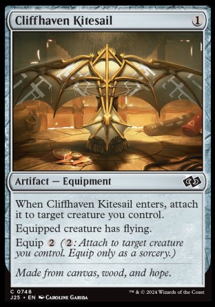 (748) Magic The Gathering Foundations Jumpstart Single: Cliffhaven Kitesail Common