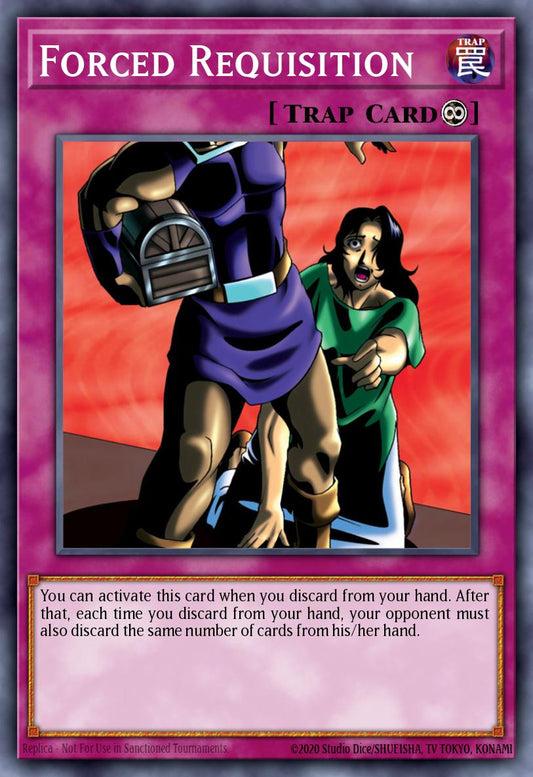 (EN025) YuGiOh TCG PSV: Pharaoh's Servant Single: Forced Requisition (V.3 - Rare)  Rare
