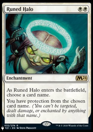 (032) Magic The Gathering The List Single: Runed Halo Rare