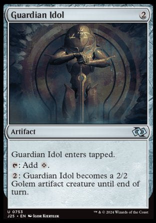 (753) Magic The Gathering Foundations Jumpstart Single: Guardian Idol Uncommon