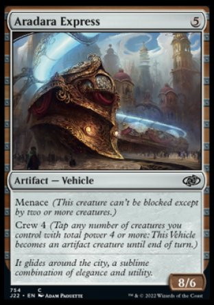 (754) Magic The Gathering Jumpstart 2022 Single: Aradara Express Common