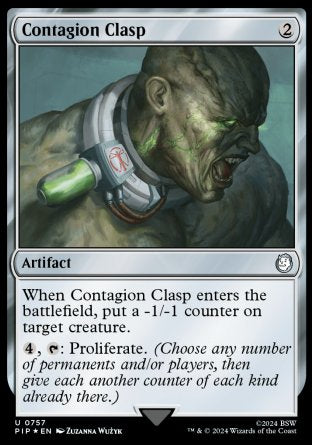 (757) Magic The Gathering Universes Beyond: Fallout: Extras Single: Contagion Clasp Uncommon