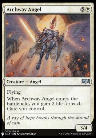 (003) Magic The Gathering The List Single: Archway Angel Uncommon