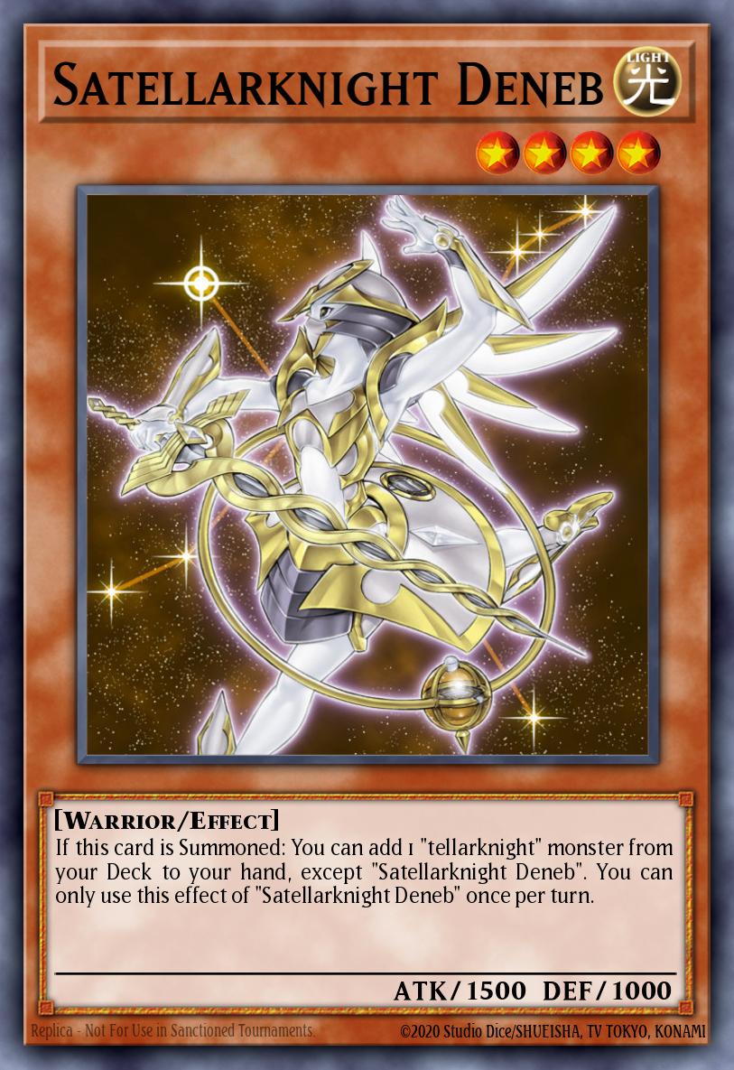 (227) YuGiOh TCG RA04: Quarter Century Stampede Single: Satellarknight Deneb (V.1 - Platinum Secret Rare) Platinum Secret Rare