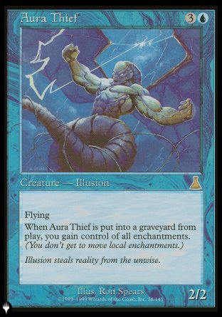 (026) Magic The Gathering The List Single: Aura Thief Rare