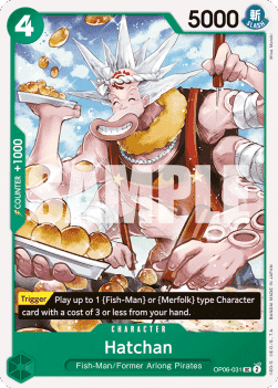 (031) One Piece TCG OP06: Wings of the Captain Single: Hatchan (OP06-031) Uncommon