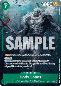 (035) One Piece TCG OP06: Wings of the Captain Single: Hody Jones (OP06-035) (V.2) Alternate Art