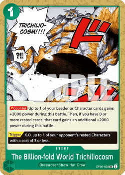 (038) One Piece TCG OP06: Wings of the Captain Single: The Billion-fold World Trichiliocosm (OP06-038) Uncommon