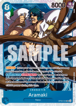 (043) One Piece TCG OP06: Wings of the Captain Single: Aramaki (OP06-043) (V.1) Super Rare
