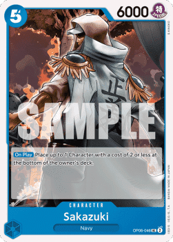 (046) One Piece TCG OP06: Wings of the Captain Single: Sakazuki (OP06-046) Uncommon