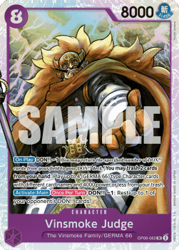(062) One Piece TCG OP06: Wings of the Captain Single: Vinsmoke Judge (OP06-062) (V.1) Super Rare