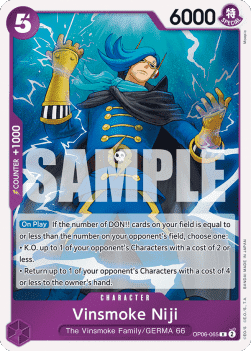 (065) One Piece TCG OP06: Wings of the Captain Single: Vinsmoke Niji (OP06-065) Rare