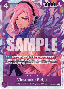 (069) One Piece TCG OP06: Wings of the Captain Single: Vinsmoke Reiju (OP06-069) (V.1) Super Rare