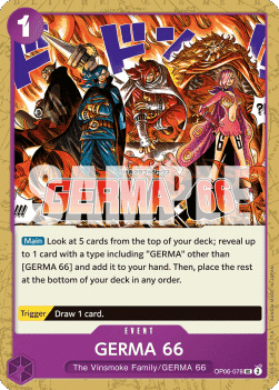 (078) One Piece TCG OP06: Wings of the Captain Single: GERMA 66 (OP06-078) Uncommon