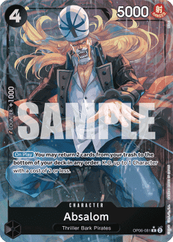 (081) One Piece TCG OP06: Wings of the Captain Single: Absalom (OP06-081) (V.2) Alternate Art