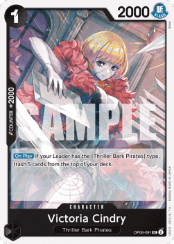 (091) One Piece TCG OP06: Wings of the Captain Single: Victoria Cindry (OP06-091) Uncommon