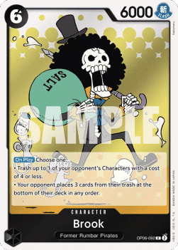 (092) One Piece TCG OP06: Wings of the Captain Single: Brook (OP06-092) Rare