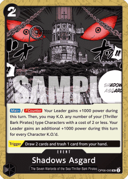 (095) One Piece TCG OP06: Wings of the Captain Single: Shadows Asgard (OP06-095) Uncommon