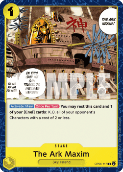(117) One Piece TCG OP06: Wings of the Captain Single: The Ark Maxim (OP06-117) Common
