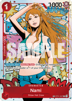 (ST01-007) One Piece TCG OP06: Wings of the Captain Single: Nami (ST01-007) Treasure Rare