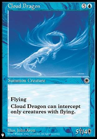 (000) Magic The Gathering The List Single: Cloud Dragon Rare